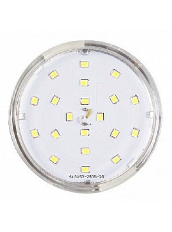 Лампа светодиодная 6,0Вт GX53 3000К 510Лм прозрачная 220В таблетка PLED- ECO теплый .285197 Jazzway