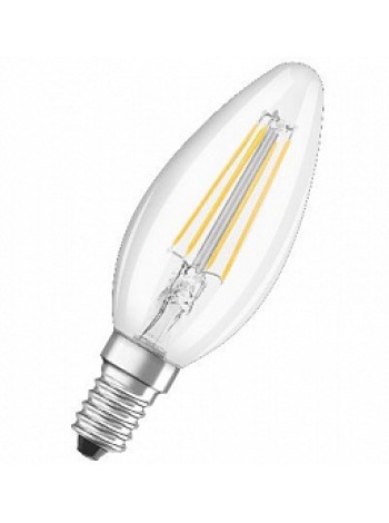 Лампа светодиодная 5Вт E14 B35 2700К 520Лм прозрачная 230В свеча диммируемая STAR Classic 4058075230354 Osram