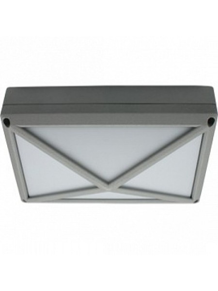 DL Светильник накладной LED B4157S IP65 мат. Прямоугольный/Пирамида алюминиевый 2*GX53 Серый (FS53PSECS) Ecola