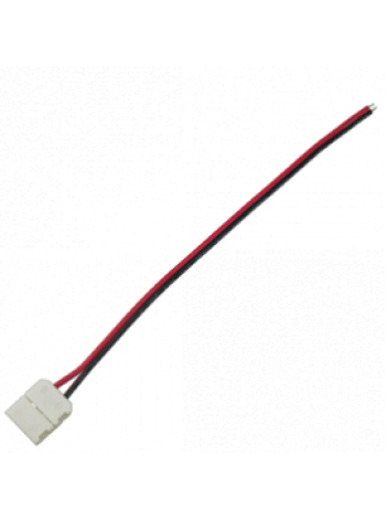 Ecola LED strip connector соед.кабель с одним 2-контактный зажимным разъемом 10мм 15см SC21C1ESB /уп3шт/