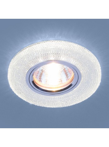 Встраиваемый потолочный светильник со светодиодной подсветкой 2130 MR16 CL прозрачный Elektrostandard