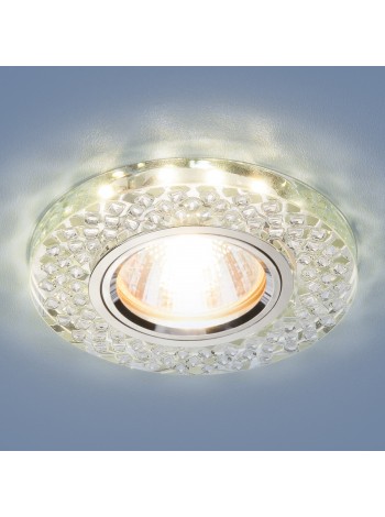 Встраиваемый потолочный светильник со светодиодной подсветкой 2140 MR16 SL зеркальный/серебро Elektrostandard