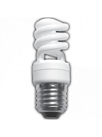 Лампа КЛЛ энергосберегающая 9Вт Е27 Spiral Mini Half 6400К холодный дневной свет 82х31 /Z7FD09ECB/ ECOLA