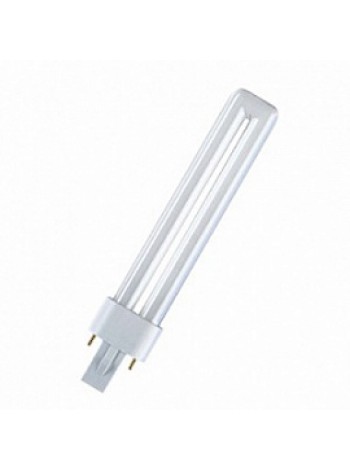 Лампа КЛЛ 9Вт G23 Dulux S 9W/830 2р 3000К теплый белый свет 167х27 4050300025742 OSRAM