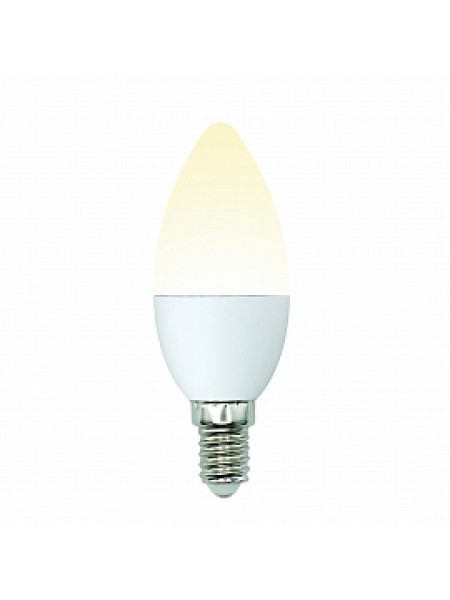 Лампа светодиодная 6Вт Е14 C37 3000К 85Лм матовая 175-250В свеча Multibright ( LED-C37-6W/WW/E14/FR/MB PLM11WH ) UL-00002373 Uniel