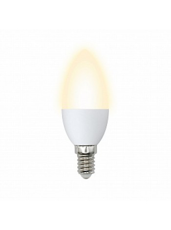 Лампа светодиодная 9Вт E14 C37 3000К 750Лм матовая 175-250В свеча Norma ( LED-C37-9W/WW/E14/FR/NR ) UL-00003804 Uniel