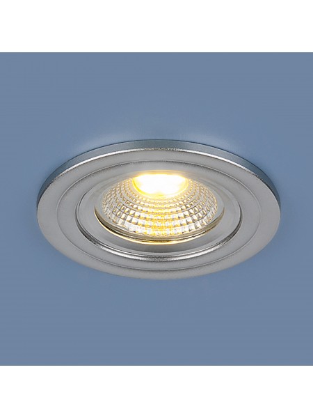 Встраиваемый потолочный LED светильник 9902 LED 3W COB SL серебро Elektrostandard