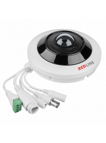 Видеокамера уличная IP купольная 9Мп 2мм POE Звук RedLine RL-IP79P-HW-S