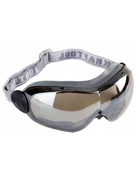 Очки защитные с непрямой вентиляцией, с оправой из термопластэластомера, линза поликарбонатная KRAFTOOL EXPERT 11007