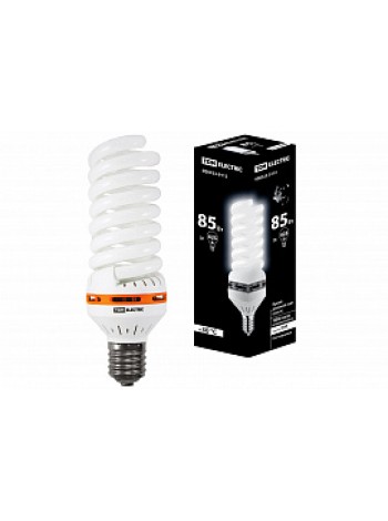 Лампа КЛЛ энергосберегающая КЛЛ-FS-85Вт-6500 К–Е40 (83х250мм) SQ0323-0112 TDM
