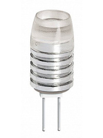 Лампа светодиодная 1,5Вт G4 JC 3000К 90Лм прозрачная 12В капсульная ECO .1021168 JazzWay