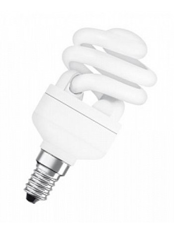 Лампа КЛЛ энергосберегающая 12Вт Е14 DSST MCTW 12W/827 2700К спираль, теплый свет 97х48 4052899917712 OSRAM