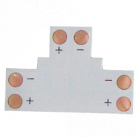 Ecola LED strip connector гибкая соединительная плата Т для зажимного разъема 2-контактный 8мм SC28FTESB /уп5шт/