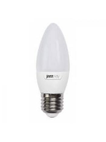 Лампа светодиодная 5Вт Е27 C37 4000K 400Лм матовая 220В свеча, холодный PLED-ECO- .2855329A Jazzway