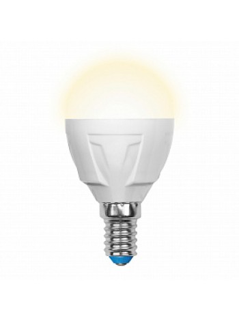 Лампа светодиодная 5Вт E14 G45 3000К 600Лм матовая 175-250В шар Palazzo DIM диммируемая UL-00000694 Uniel