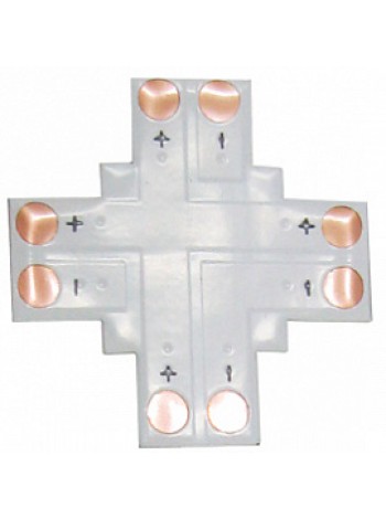 Ecola LED strip connector гибкая соединительная плата Х для зажимного разъема 2-контактный 10мм SC21FXESB /уп5шт/