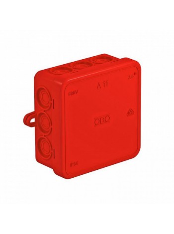 Коробка распределительная A11, 85x85x40 мм, красная 2000164 OBO Bettermann