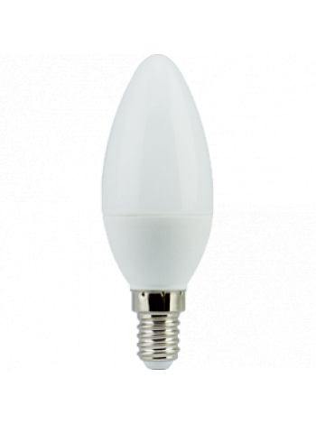 Лампа светодиодная 6Вт Е14 С37 2700K 480Лм матовая 220В Свеча LED 101x35мм C4LW60ELC Ecola