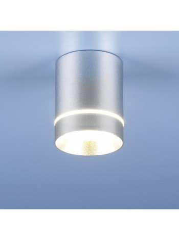 Накладной потолочный  светодиодный светильник DLR021 9W 4200K хром матовый Elektrostandard