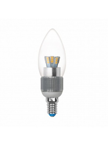 Лампа светодиодная 5Вт E14 C37 4500К 410Лм прозрачная 40-250В свеча CRYSTAL DIM ( LED-C37P-5W/NW/E14/CL/DIM ALC03SL ) 08746 Uniel