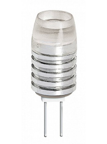 Лампа светодиодная 1,5Вт G4 JC 5500К 90Лм прозрачная 12В капсульная ECO .1007070 JazzWay