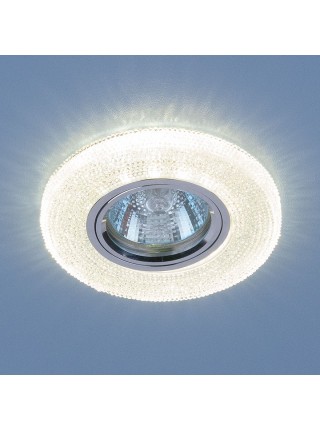 Встраиваемый потолочный светильник со светодиодной подсветкой 2130 MR16 CL прозрачный Elektrostandard