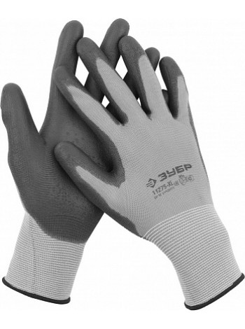 Перчатки для точных работ с полиуретановым покрытием, размер XL (10) ЗУБР МАСТЕР 11275-XL