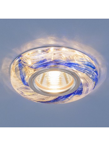 Точечный светодиодный светильник 2191 MR16 CL/BL прозрачный/синий Elektrostandard