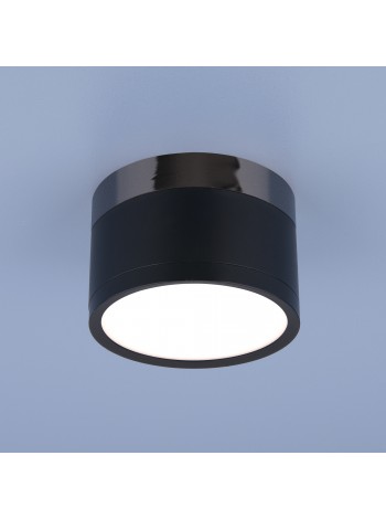 Накладной потолочный  светодиодный светильник DLR029 10W 4200K черный матовый/черный хром Elektrostandard