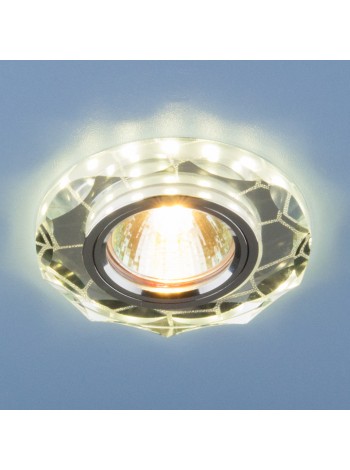 Встраиваемый потолочный светильник со светодиодной подсветкой 2120 MR16 SL зеркальный/серебро Elektrostandard