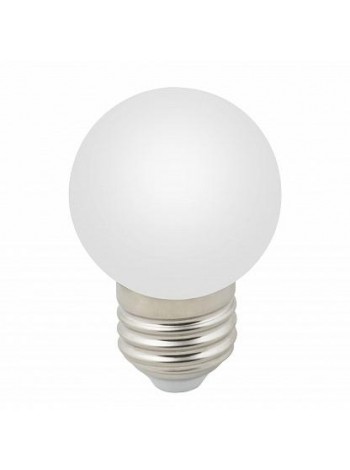 Лампа светодиодная 1Вт E27 G45 3000К 220В шар матовый Теплый белый LED-G45-1W/3000K/E27/FR/С UL-00006560 Volpe.