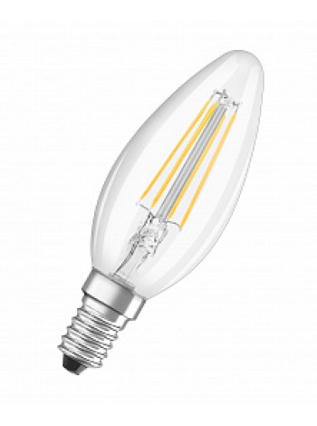 Лампа светодиодная 4Вт Е14 CLB40 700K 470Лм прозрачная 220В свеча LS CLB40 4058075068353 OSRAM