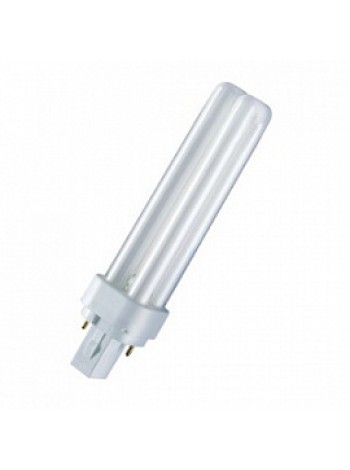 Лампа КЛЛ энергосберегающая 18Вт G24D-2 Dulux D 18W/840 4000К холодный свет 153х34 4050300012056 OSRAM