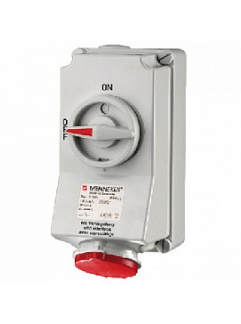 Розетка 16/400/4 настенная DUO 5100A IP44 Mennekes