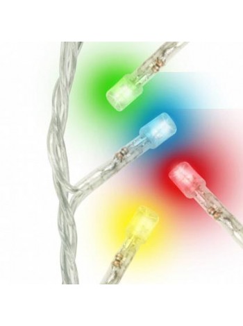 Электрогирлянда Бахрома 3 м 200 Led Разноцветная с контроллером провод прозрачный IP20 ULD-B3010-200/DTA UL-00002270 Uniel