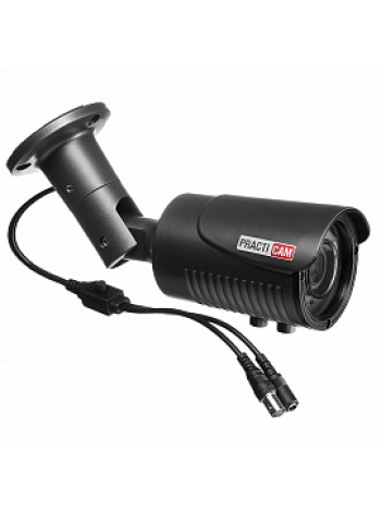 Видеокамера уличная MHD цилиндрическая 5Мп Варифокал 2,8-12мм PRACTICAM PT-MHD5M-MB-V