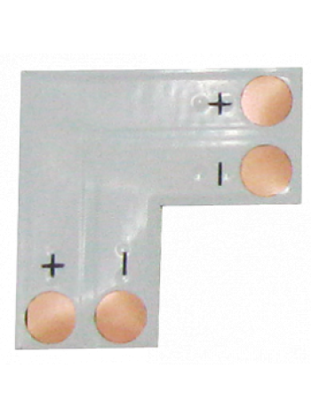 Ecola LED strip connector гибкая соединительная плата L для зажимного разъема 2-контактный 8мм SC28FLESB /уп5шт/
