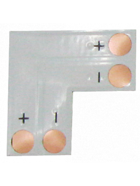 Ecola LED strip connector гибкая соединительная плата L для зажимного разъема 2-контактный 8мм SC28FLESB /уп5шт/