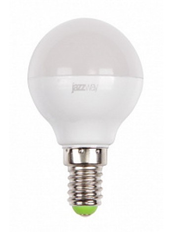 Лампа светодиодная 9Вт Е14 G45 5000K 820Лм матовая 230В шар 50Гц PLED-SP .2859600 Jazzway