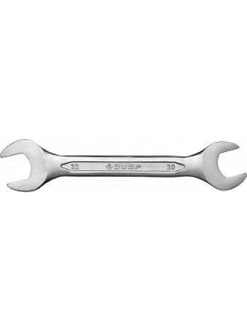 Ключ гаечный рожковый, Cr-V сталь, хромированный, 30х32мм ЗУБР МАСТЕР 27010-30-32