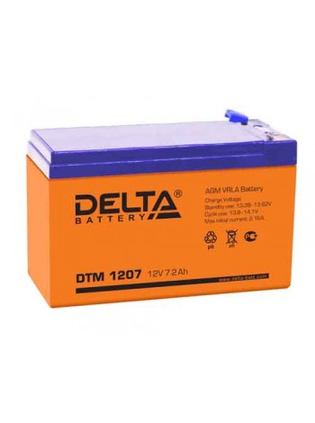 Аккумулятор 12В 7.0Ач (Срок службы 6 лет) DELTA DTM 1207